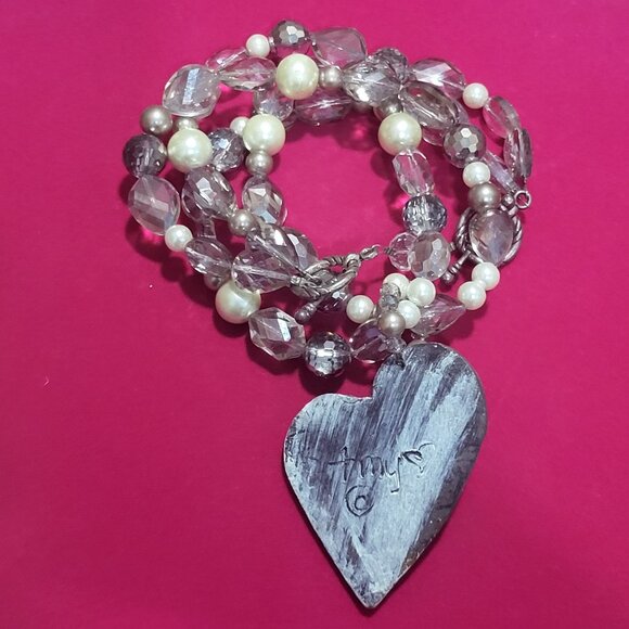 Blessed Bead Two Layered Chuncky Necklace - Picture 11 of 12